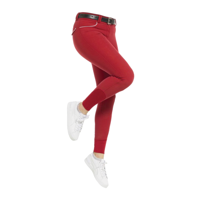 Equithème - Pantalon d'équitation femme Belinda rouge | - Ohlala