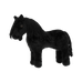 Equithème - Peluche mini poney Éclair noir | - Ohlala