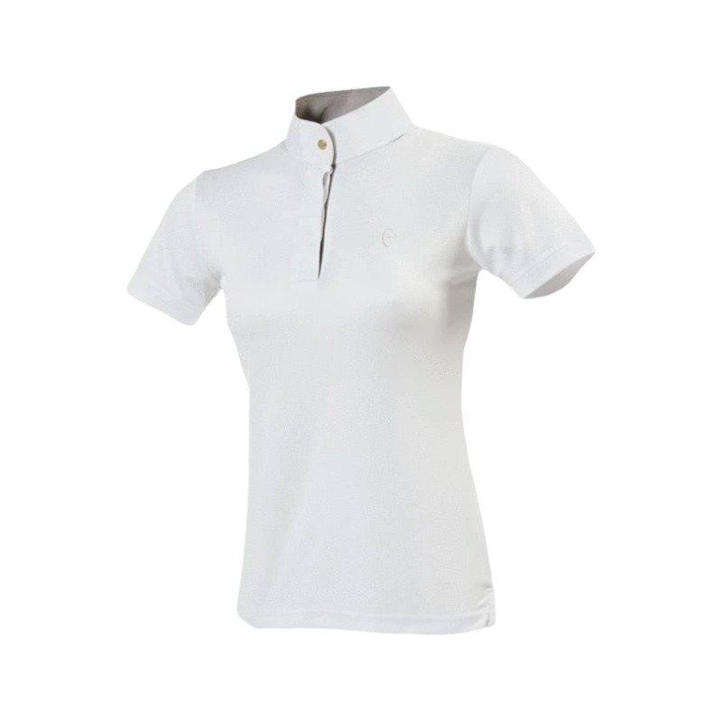 Equithème - White mesh short-sleeved polo shirt