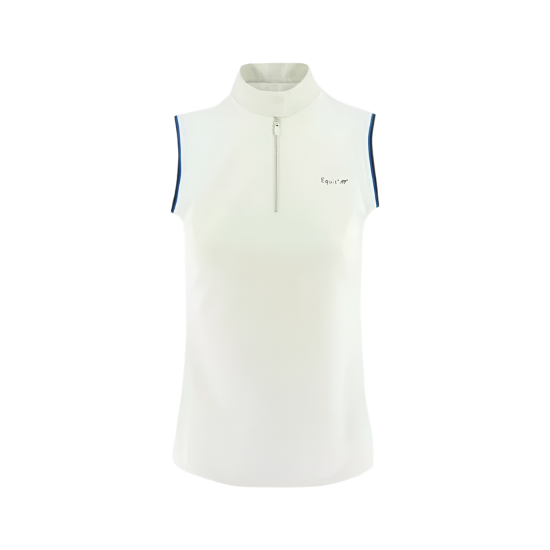 Pro Series - Equit'm sleeveless polo shirt White