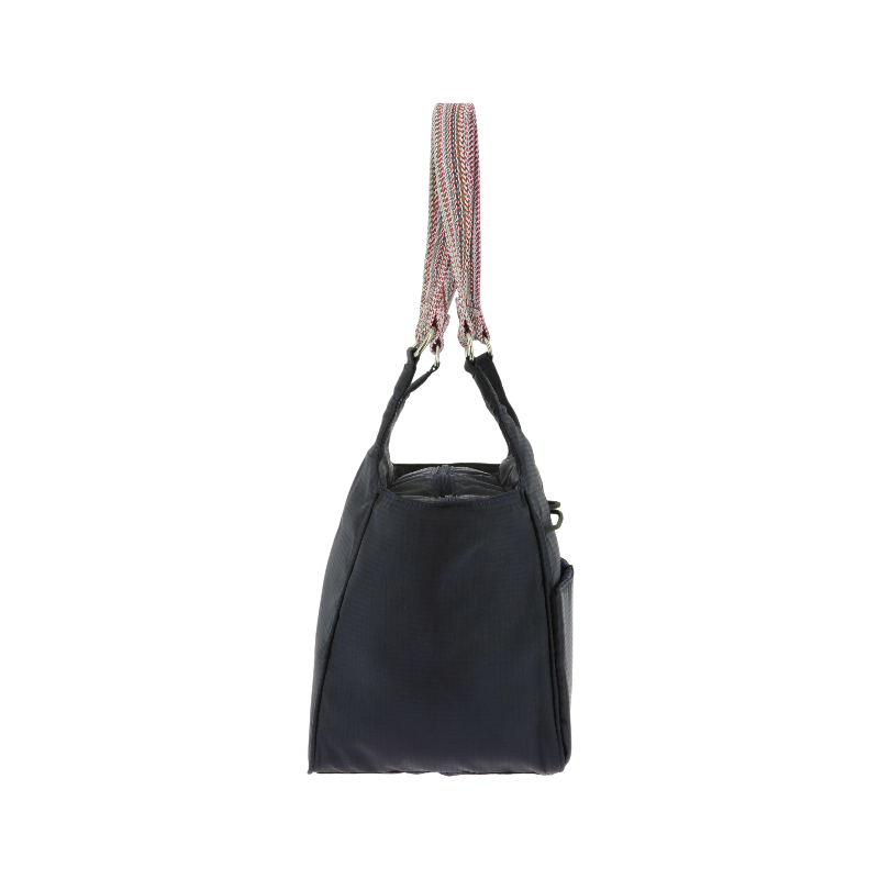 Equithème - Bolso tote con cremallera y elástico Aztec marino | - Ohlala