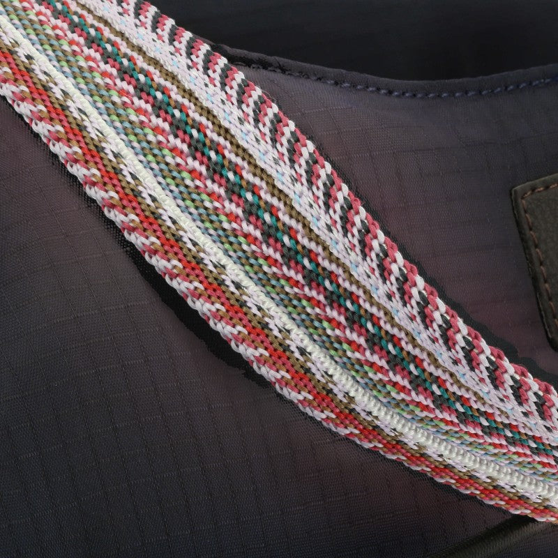 Equithème - Bolso tote con cremallera y elástico Aztec marino | - Ohlala