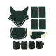 Equithème - Set accessoires pour mini poney vert foncé (x5) | - Ohlala