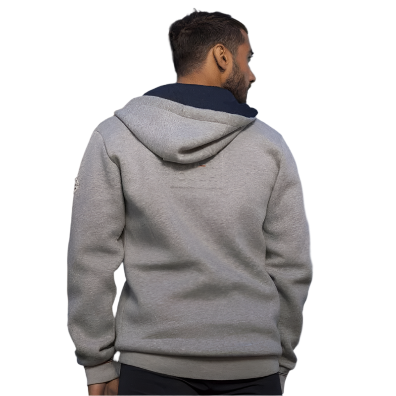 Equithème - Nicolas men's gray zipped hoodie