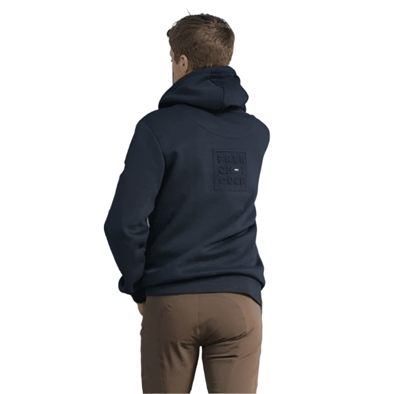 Equithème - Sweat à capuche zippé homme Nicolas marine