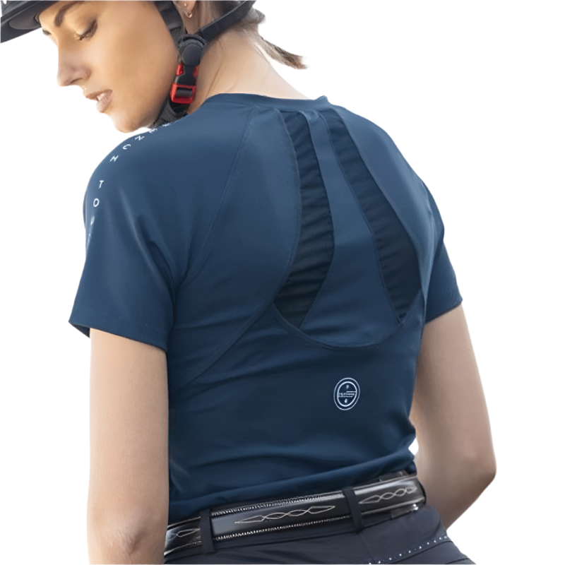 Equithème - Women's short-sleeved t-shirt Sofia navy