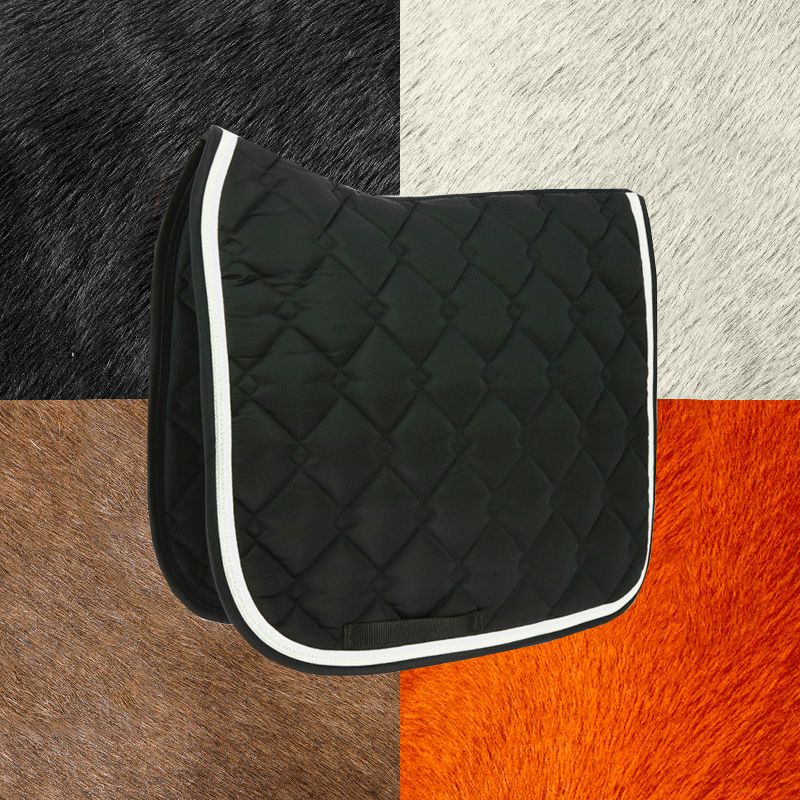 Equithème - Tapis de dressage Bright noir | - Ohlala