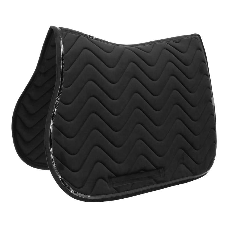 Equithème - Glossy black saddle pad