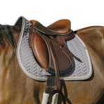 Equithème - Softy grey saddle pad | - Ohlala