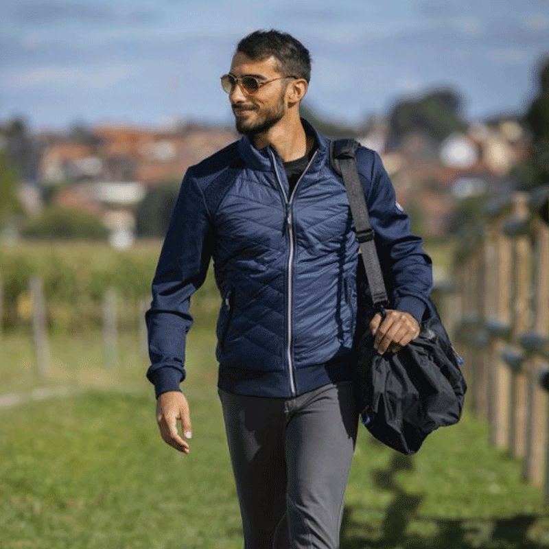 Equithème - Veste hybride homme Marc marine | - Ohlala