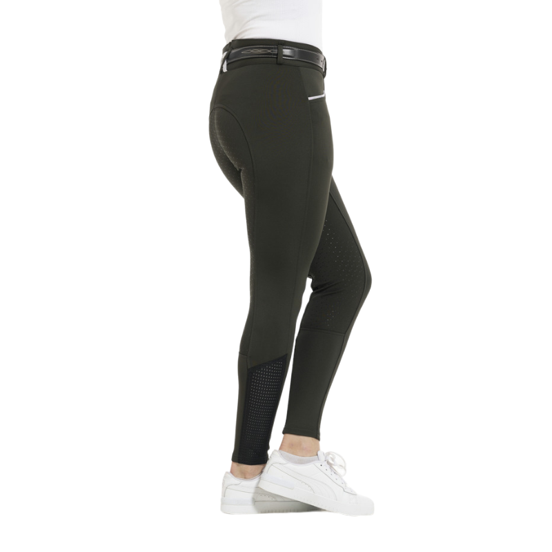 Equithème - Pantalon d'équitation femme Claudine vert forêt