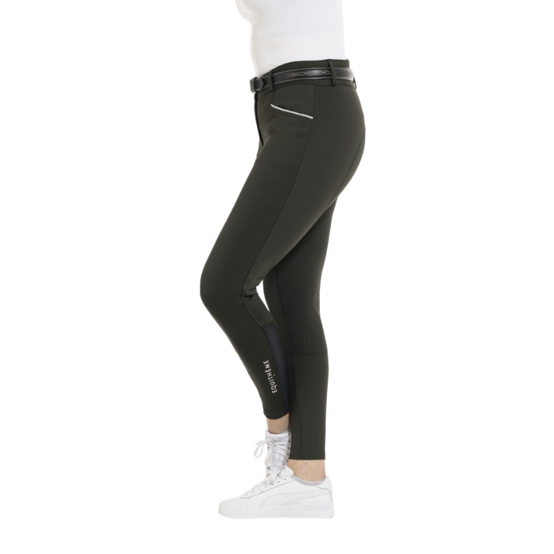 Equithème - Pantalon d'équitation femme Claudine vert forêt