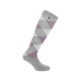 Equithème - Calze da equitazione Argyle grigio/lilla | - Ohlala