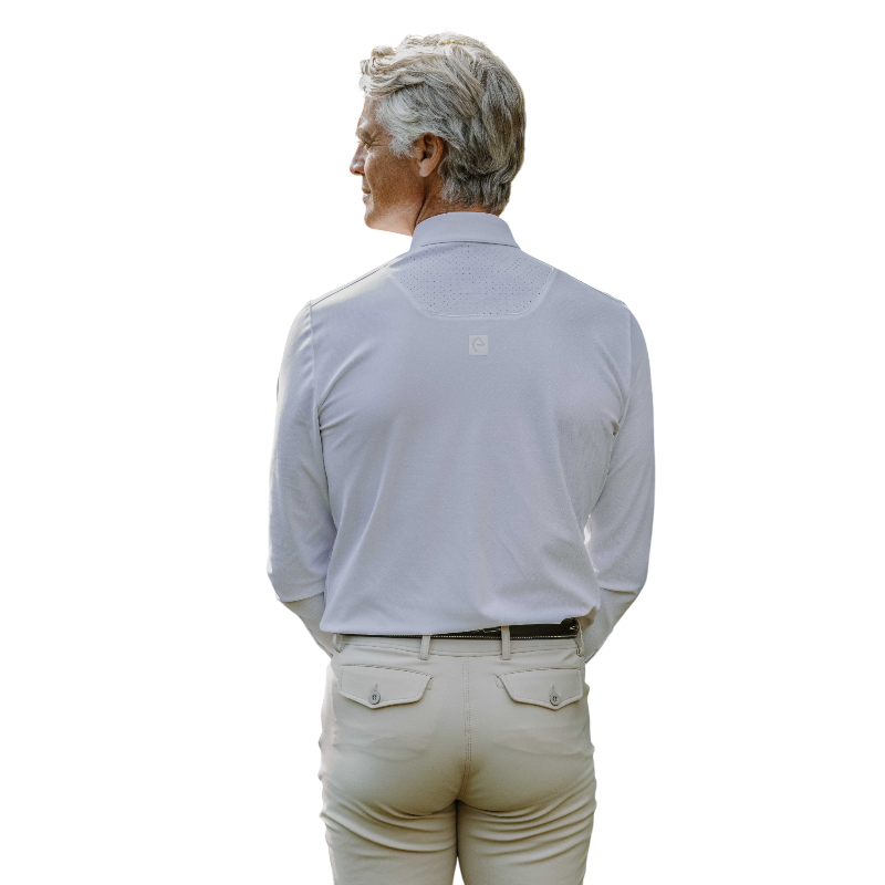 Equithème - Chemise manches longues homme Adrien blanc | - Ohlala
