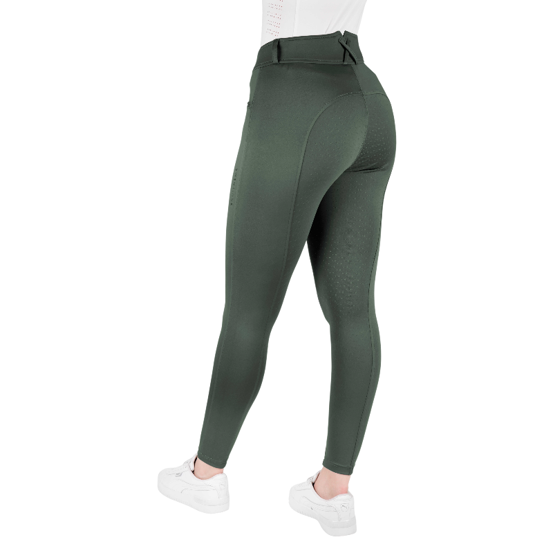 Equithème - Pantaloni da equitazione donna Carly kaki | - Ohlala