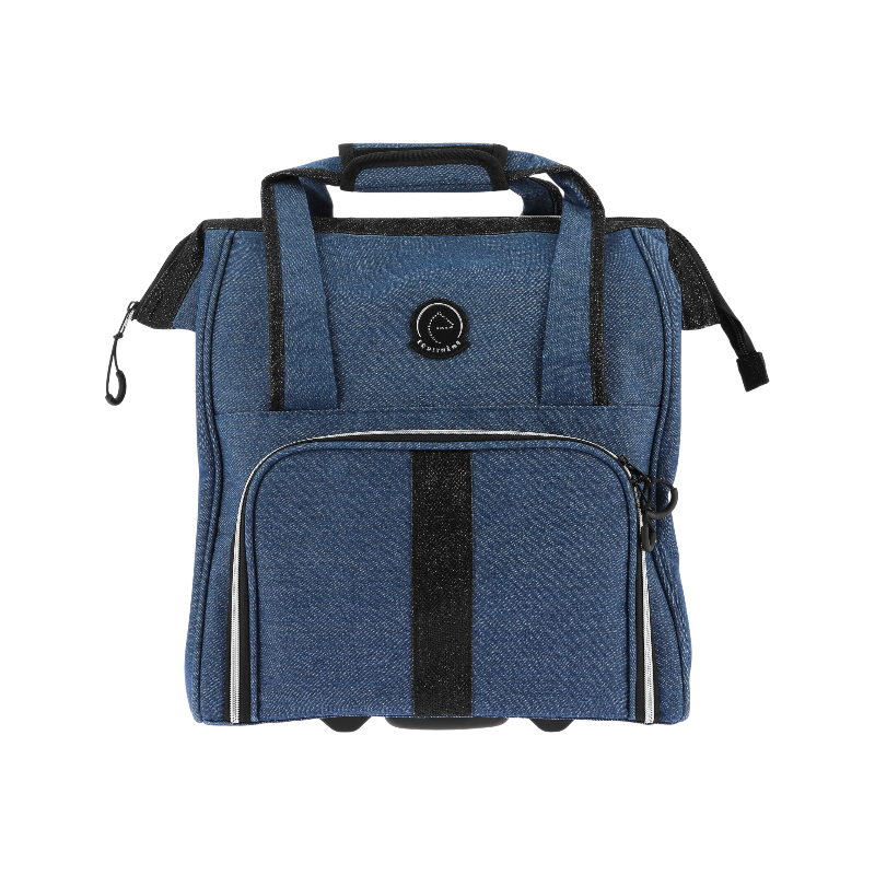 Equithème - Je T'aime denim rolling grooming bag | - Ohlala
