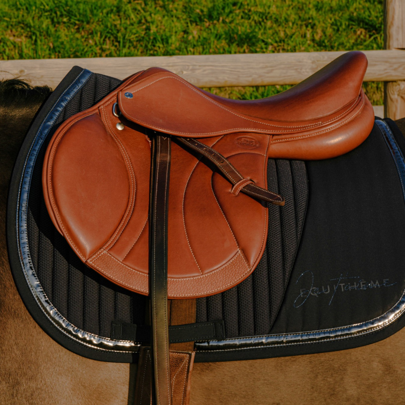 Equithème - Tapis de selle EK-Talent marine | - Ohlala