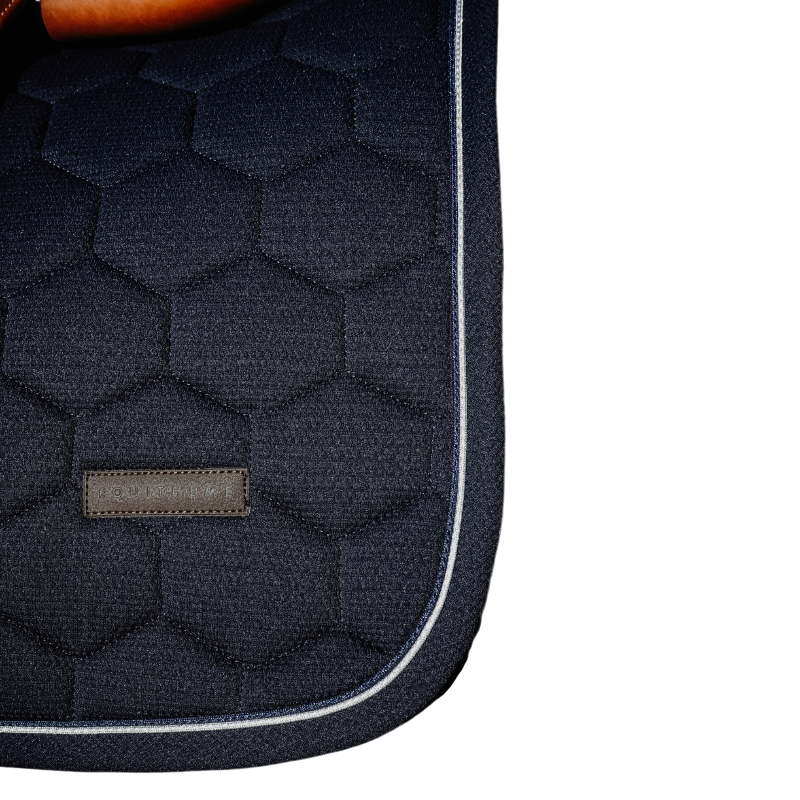 Equithème - Tapis de selle Honey marine | - Ohlala