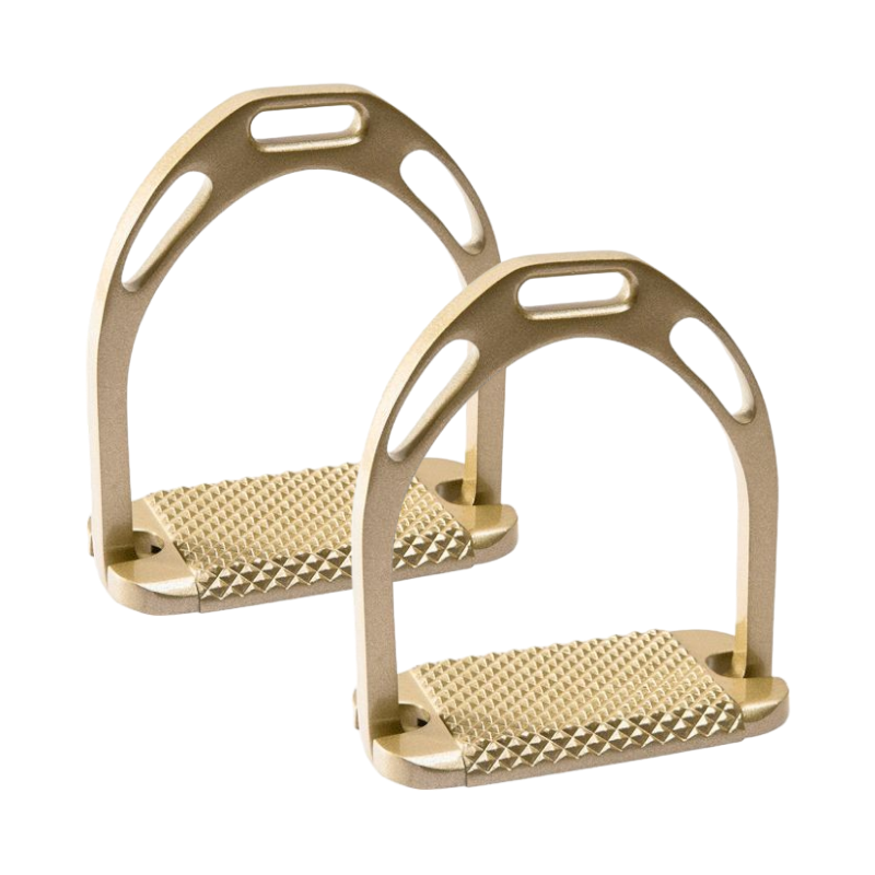 Feeling - Pro wide aluminum stirrups Gold