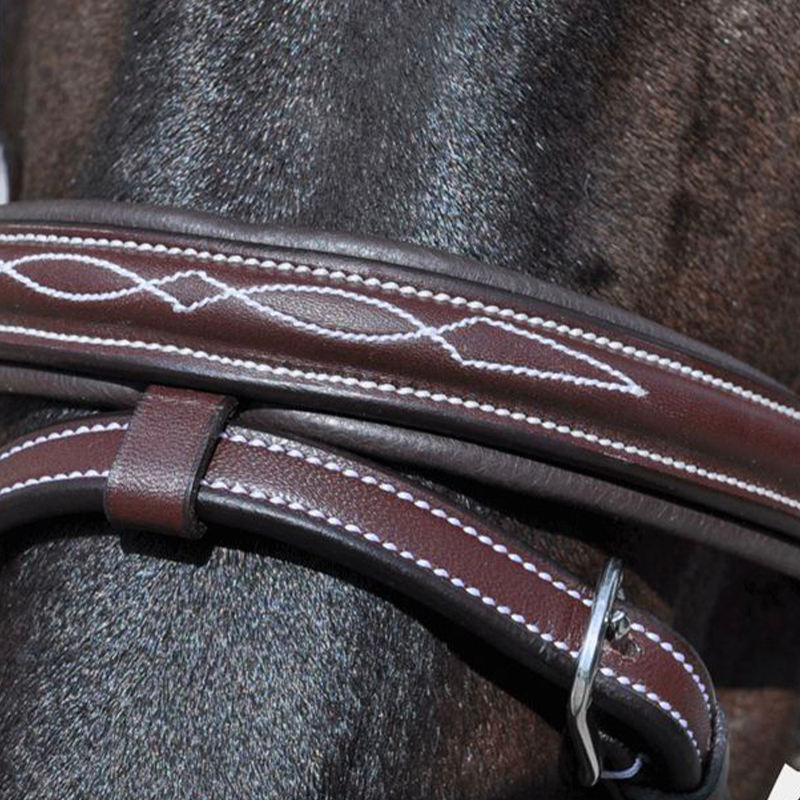 Flags &amp; Cup - Wellington bridle with brown reins