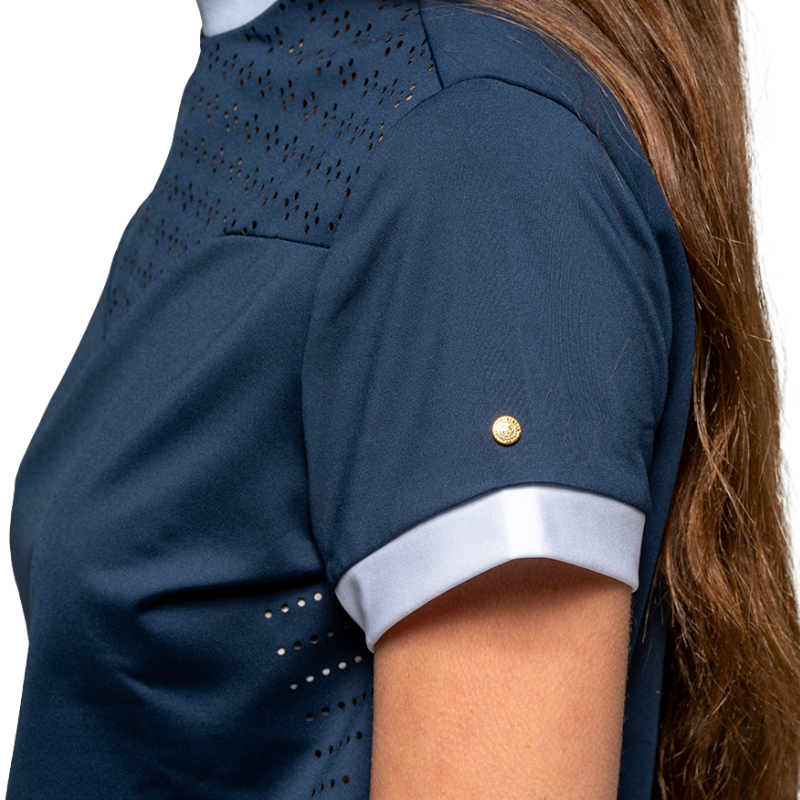 Flags & Cup - Women's short sleeve competition polo Isla marine 
