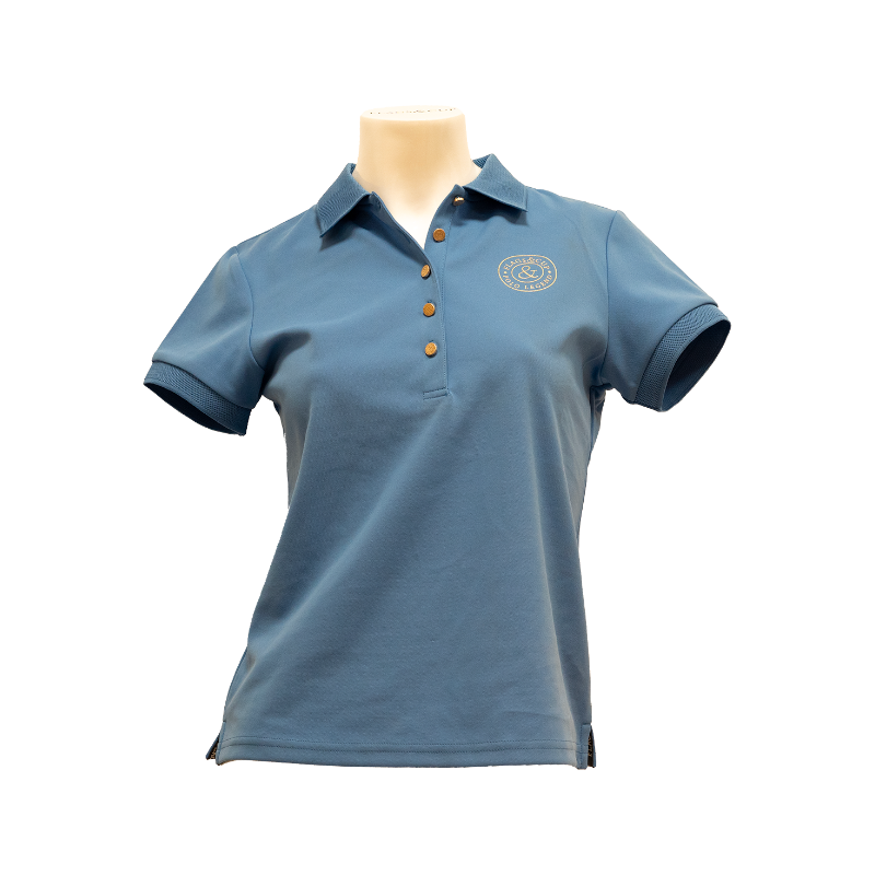Flags & Cup - Women's short sleeve polo shirt Anzia iris 