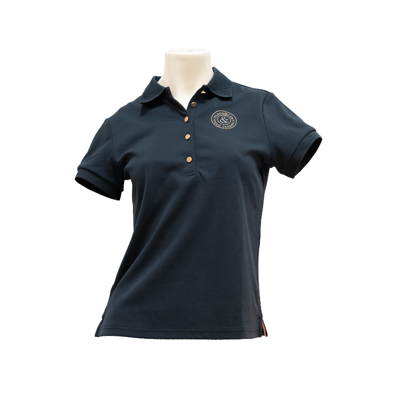 Flags & Cup - Women's short-sleeved polo shirt Anzia navy 