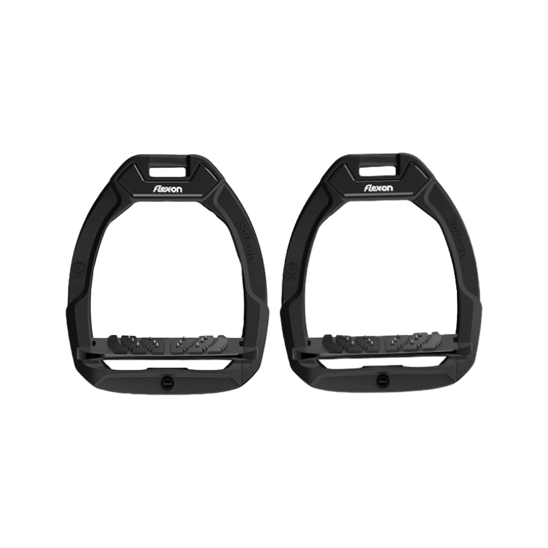 Flex On - Safe On stirrups inclined ultra grip black/black/white