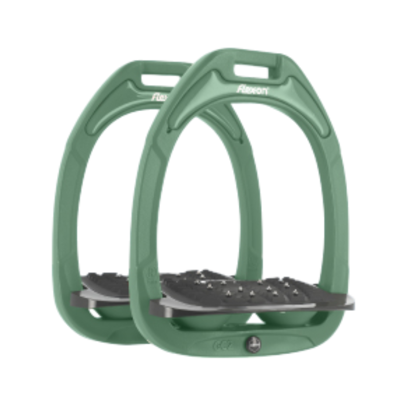 Flex On - Limited edition - Ultra grip inclined green composite stirrups kashmir 