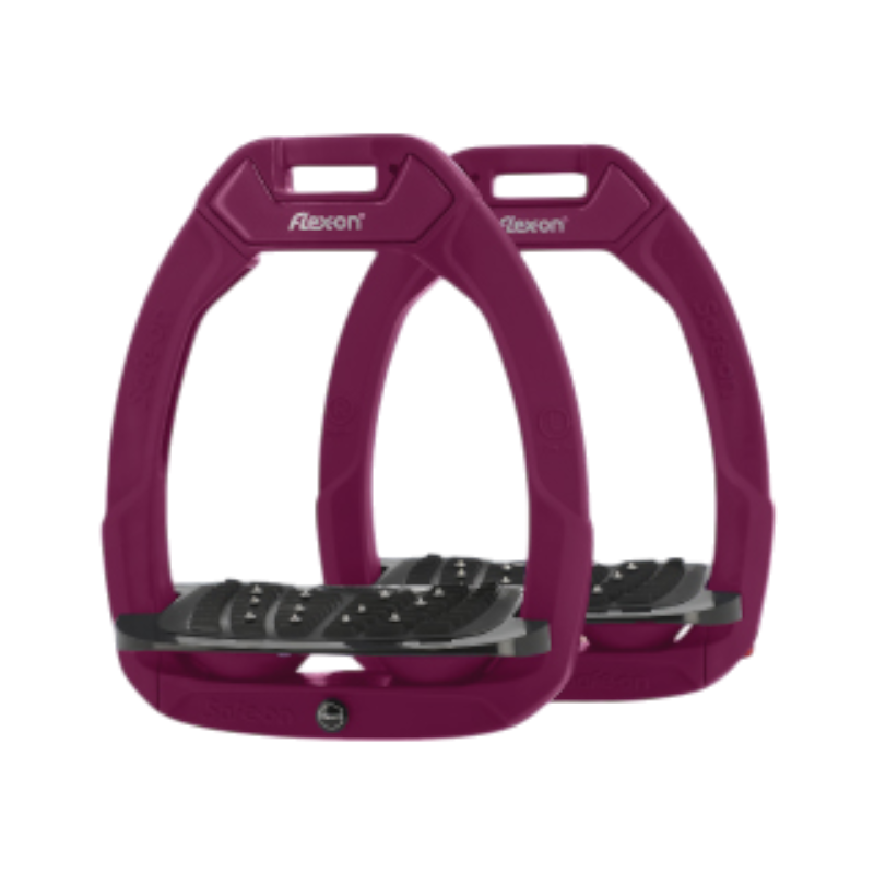 Flex On - Édition limitée - Étriers de sécurité Safe On incliné ultra grip plum caspia