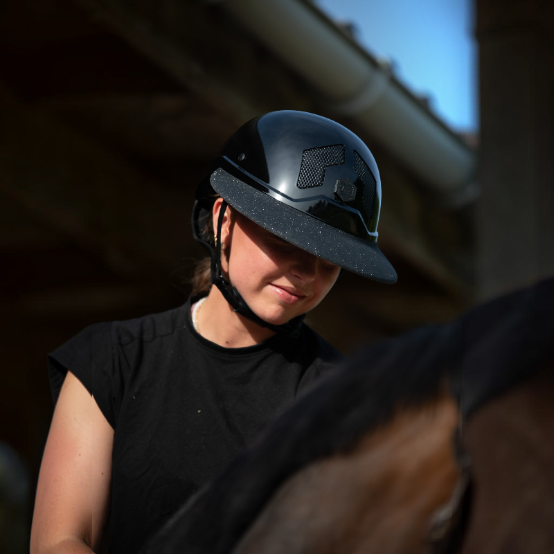 Flex On - Visiera per casco Armet Angel Paillettes nera