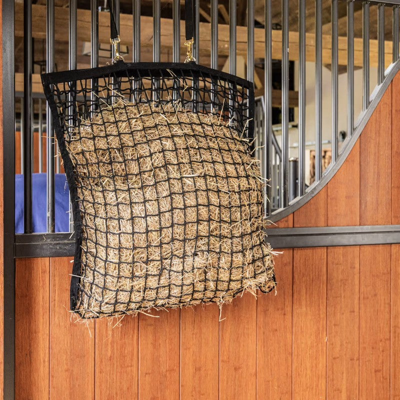 Grooming Deluxe - Square hay net Easy Fill black 4.5cm | - Ohlala