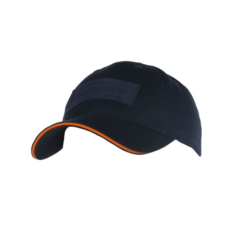 Flags & Cup - Casquette homme Estero marine/ mandarine