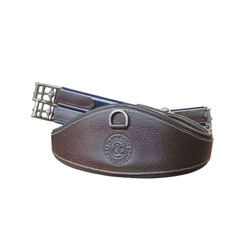 Flags &amp; Cup - Brown grained leather anatomical strap