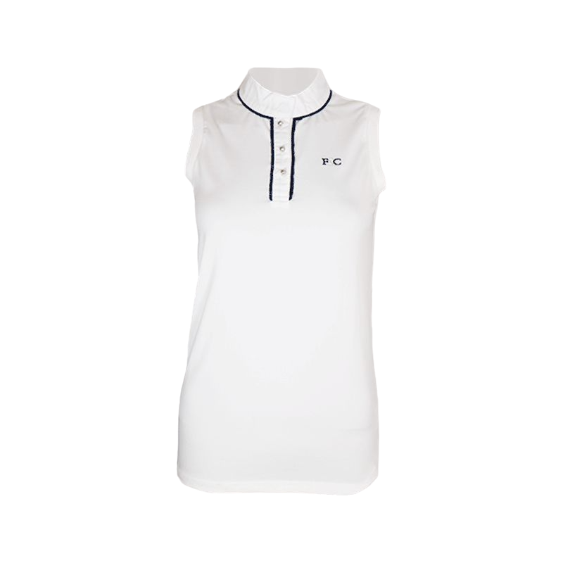 Flags &amp; Cup - Candiba women's white sleeveless polo shirt 