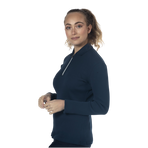 Flags & Cup - Women's Rib Tolsona navy long-sleeve polo | - Ohlala