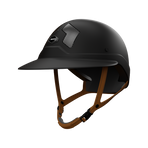 Flex On - Armet Dark riding helmet brown chin strap Angel visor black | - Ohlala