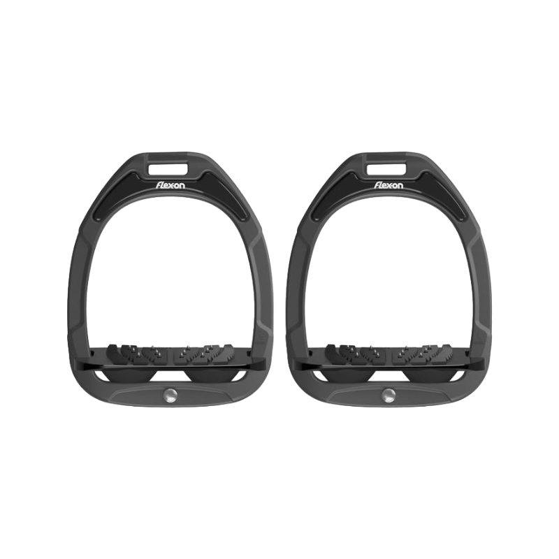 Flex On - GC Inclined Ultra Grip Stirrups Anthracite / Black / Black 