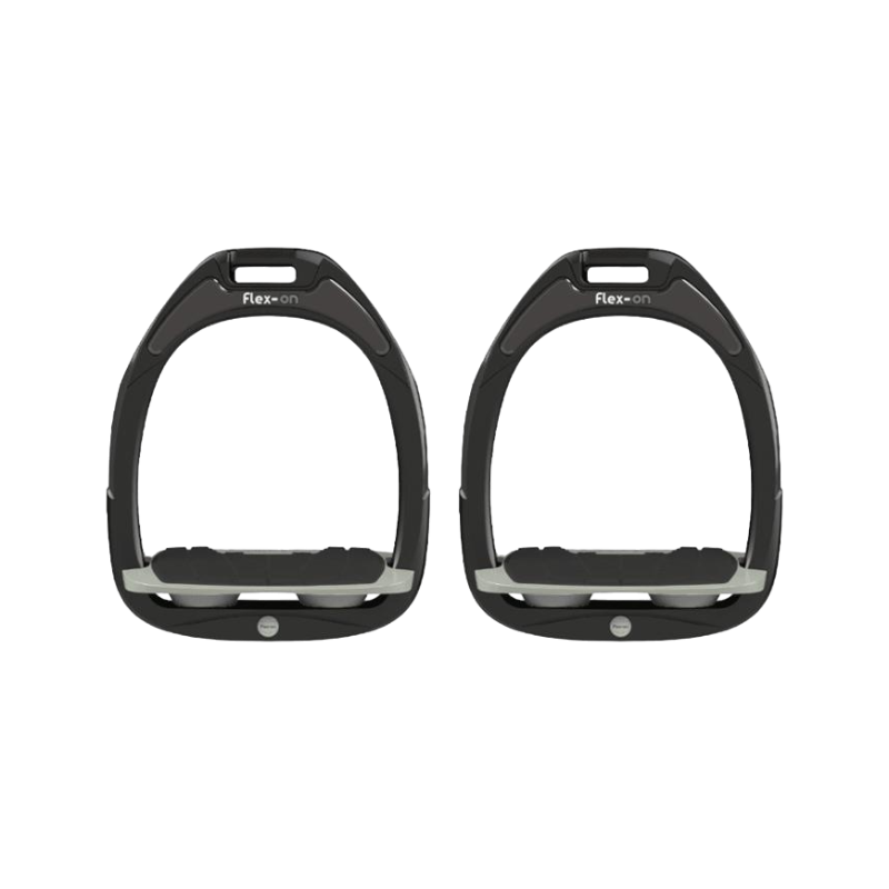 Flex On - GC Inclined Grip Stirrups Black / Gray / Gray 