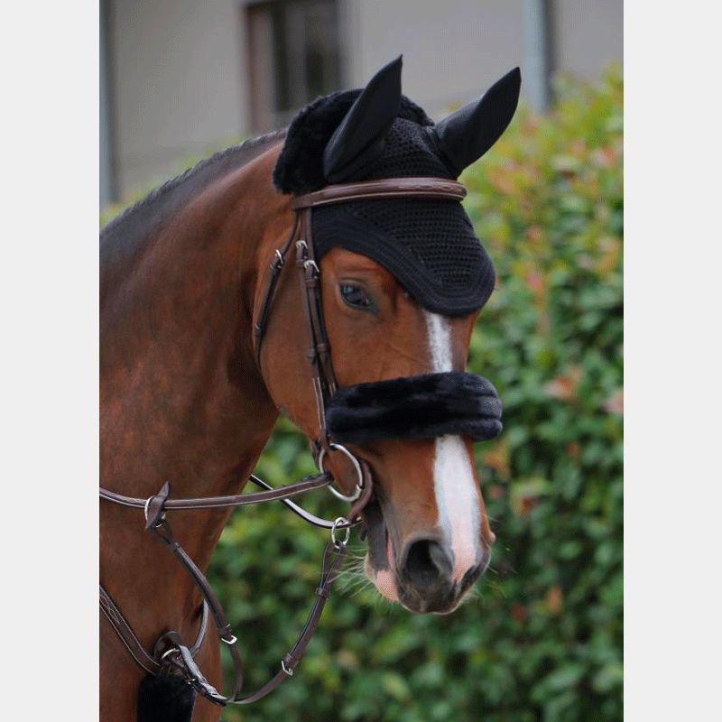 Kentucky Horsewear - Fourreau de muserolle noir | - Ohlala
