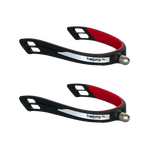 Freejump - Spur'One articulated spurs with round tip black / pearl red | - Ohlala