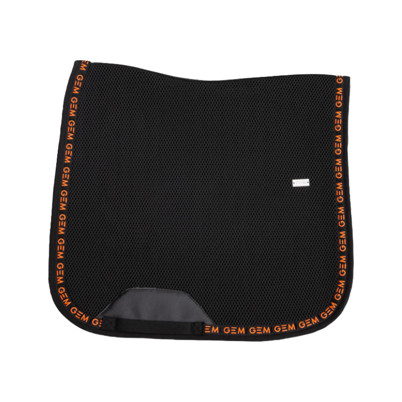 GEM - Tappeto da dressage Mesh grip nero/ corallo | - Ohlala