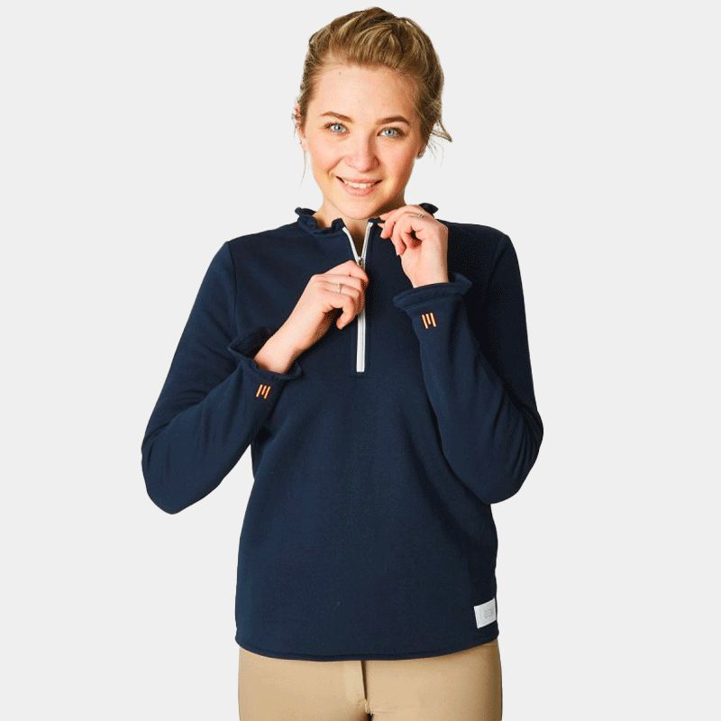 GEM Equitation - Sweat manches longues femme Natchou marine | - Ohlala