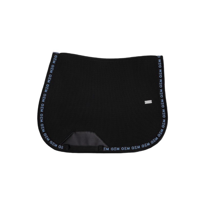 GEM - Tapis de selle mesh noir/ silver
