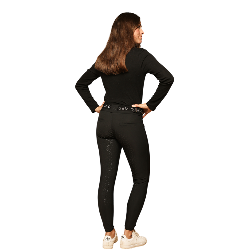 GEM - Women's riding pants John full grip black 