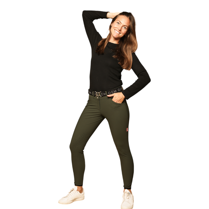 GEM - Pantalon d'équitation femme John vert sapin