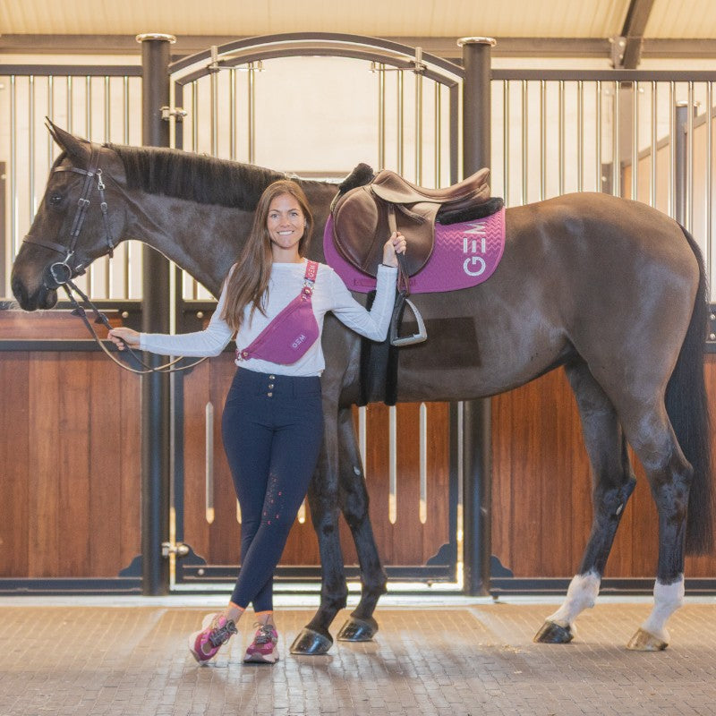 GEM - saddle pad Ten raspberry 