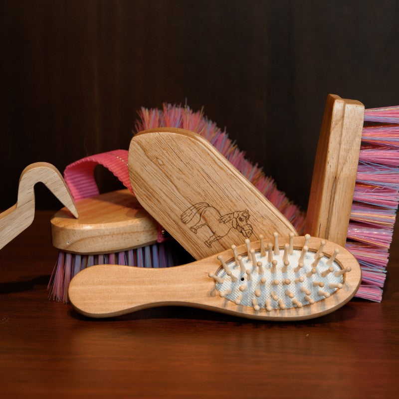 Grooming Deluxe - Brosse à crins Licorne Sammy enfant bois