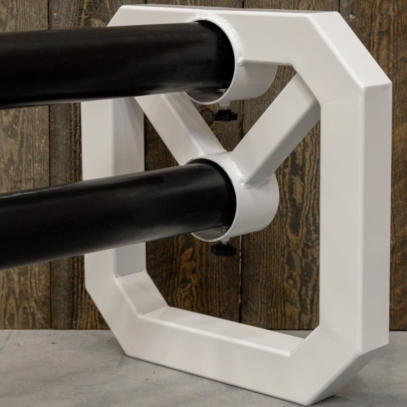 Grooming Deluxe - White aluminum square cavaletti (x2) | - Ohlala
