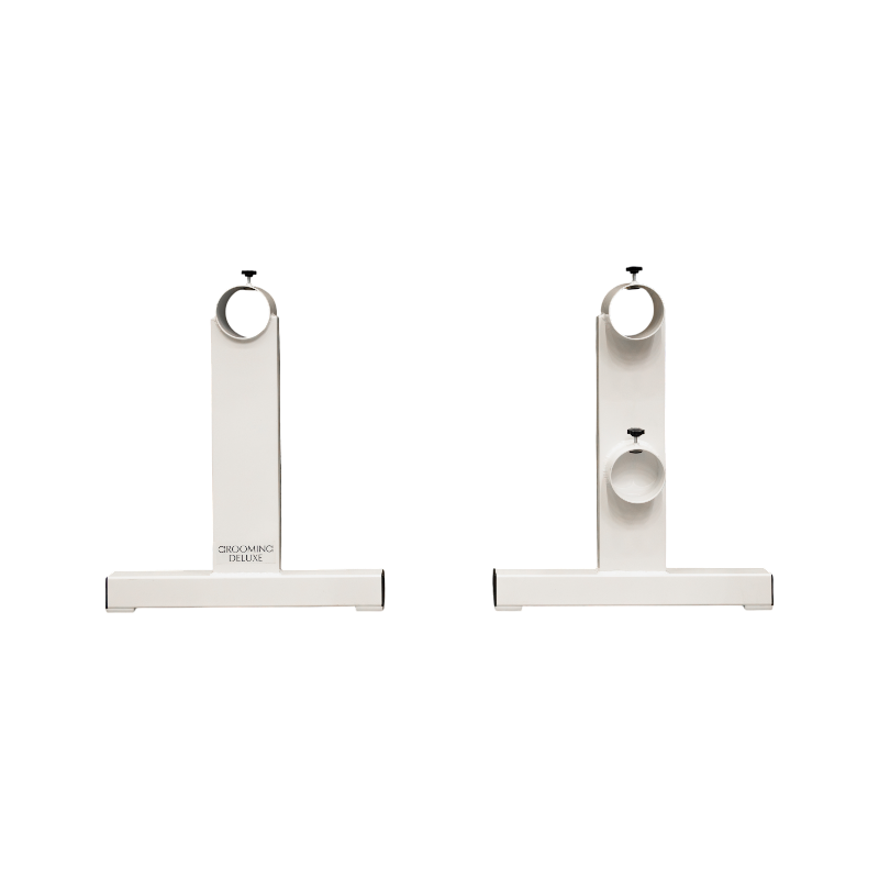 Grooming Deluxe - White T aluminum cavaletti (x2) 